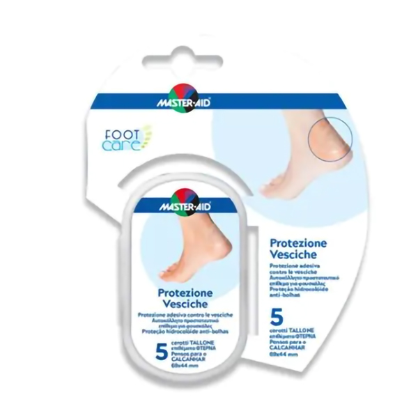 Foot Care Protezione Vesciche Tallone 69x44mm 5 Pezzi-0
