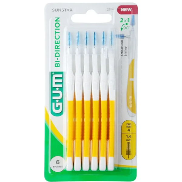 Gum Bi-Direction Scovolino Interdentale 1,4mm 6 Pezzi-0