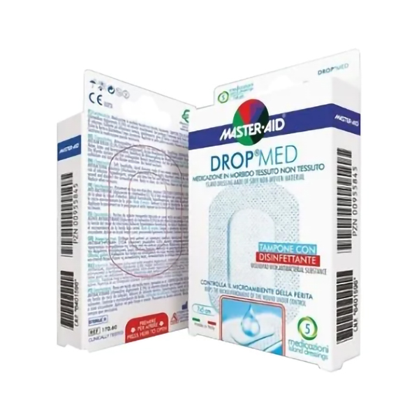Master-Aid Medicazione Adesiva Drop Med 15x17cm 3 Pezzi-0