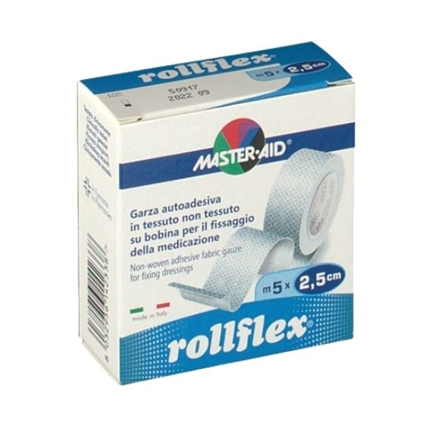 Farbene.shop | Master-Aid Rollflex Garza Autoadesiva 5m x 2,5cm