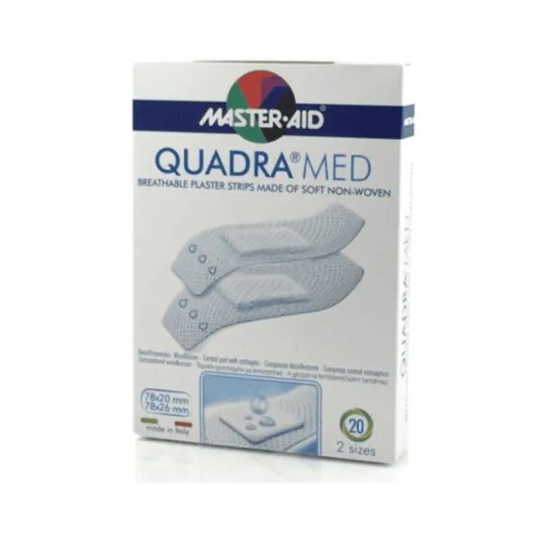 Master Aid Cerotti Quadramed Assortiti 20 Pezzi-0