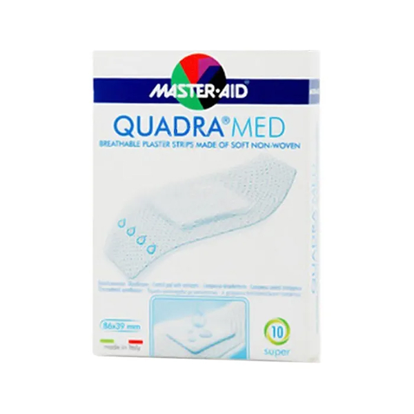 Master Aid Quadra Med Dermoattivo Super 86x39mm 10 Pezzi-0