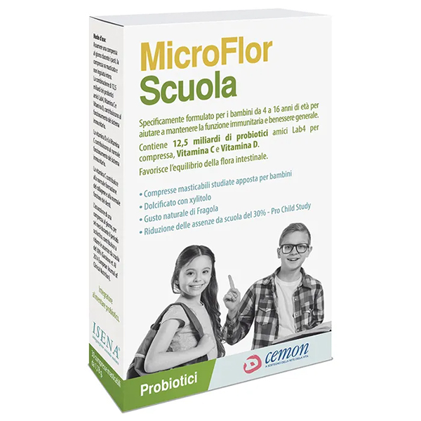 Microflor Scuola 30 Capsule Masticabili-0