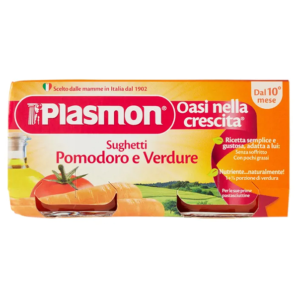 Farbene.shop | Plasmon I Sughetti Pomodoro E Verdure 80gx2Pezzi