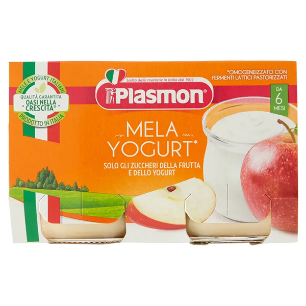 Farbene.shop | Plasmon Omogeneizzato Yogurt Mela 6M+ 2x120g