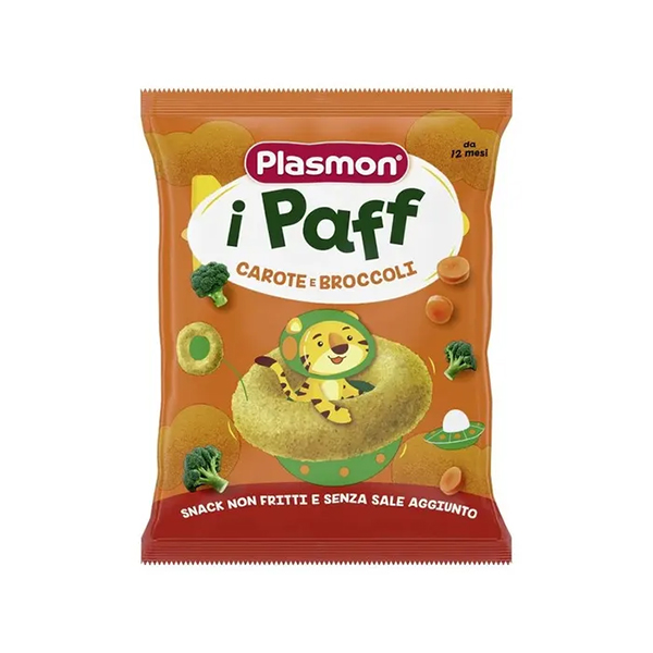 Farbene.shop | Plasmon Paff Anellini Broccoli E Carote 12M+ 15g