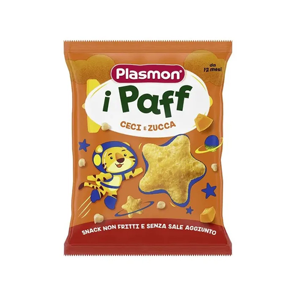 Farbene.shop | Plasmon Paff Stelline Ceci E Zucca 12M+ 15g