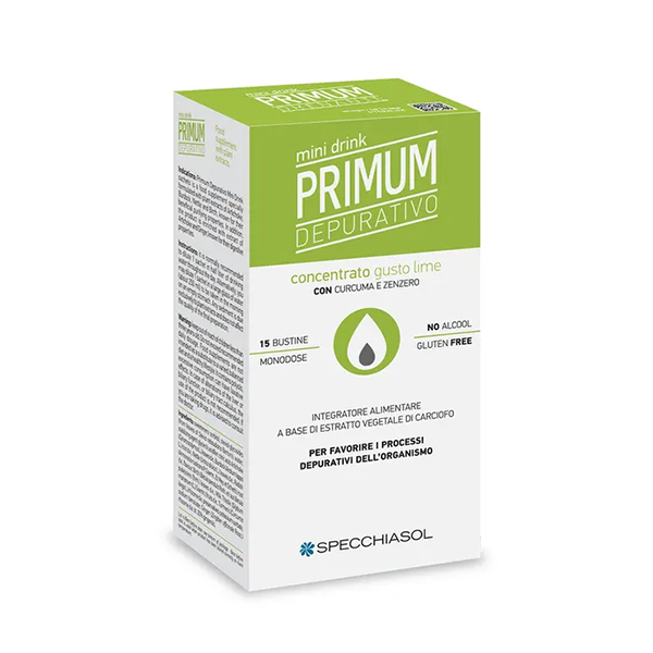 Farbene.shop | Primum Depurativo Gusto Lime Minidrink 15 Bustine