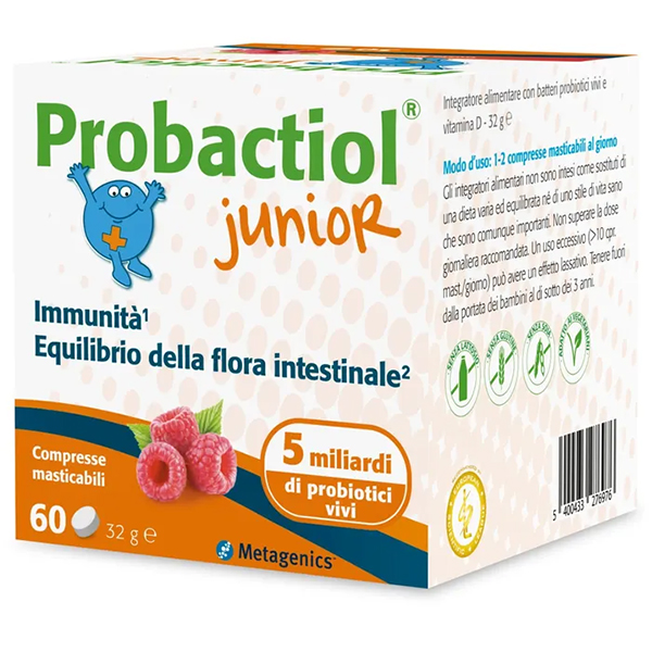 Farbene.shop | Probactiol Junior 60 Compresse Masticabili