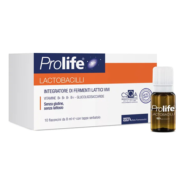 Farbene.shop | Prolife Lactobacilli 10 Flaconi 8ml: Integratore per la Flora Intestinale