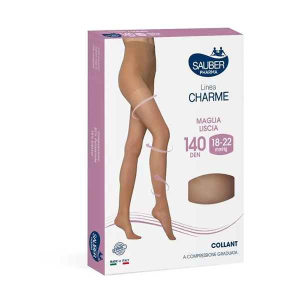 Farbene.shop | Sauber Linea Charme Collant 140 Den Nero Taglia 5