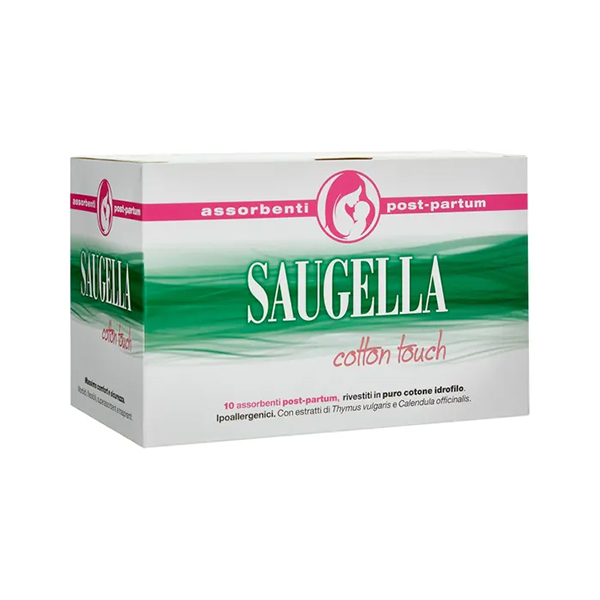 Saugella Cotton Touch Assorbenti Post Parto 10 Pezzi-0