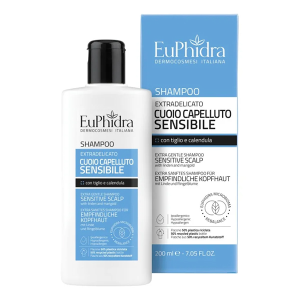 Farbene.shop | SHAMPOO CUOIO CAPELLUTO SENSIBILE TIGLIO E CALENDULA EUPHIDRA 200ML