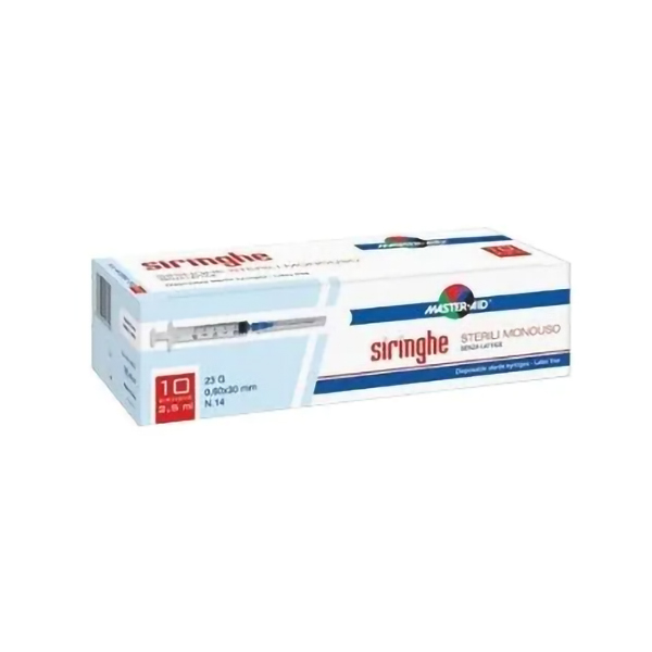 Farbene.shop | Siringa Per Venipuntura Master-Aid 5ml Gauge23 10 Pezzi