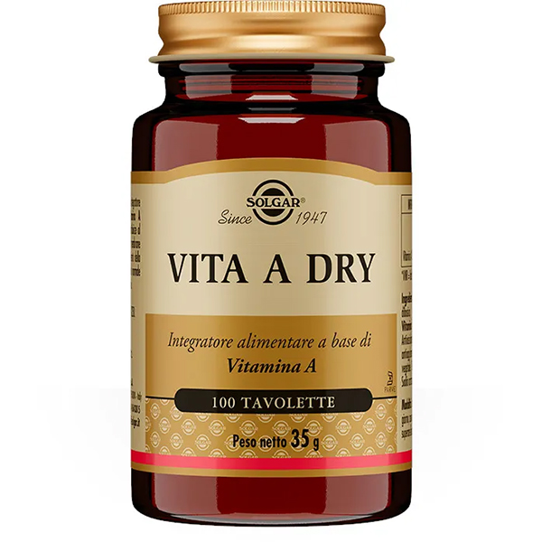 Farbene.shop | Solgar Vita A Dry 100 Tavolette
