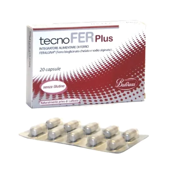 Tecnofer Plus 20 Capsule - Integratore di Ferro Potenziato-0