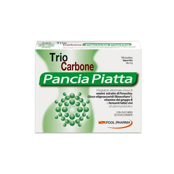 Farbene.shop | Triocarbone Pancia Piatta 10 Bustine Bipartite