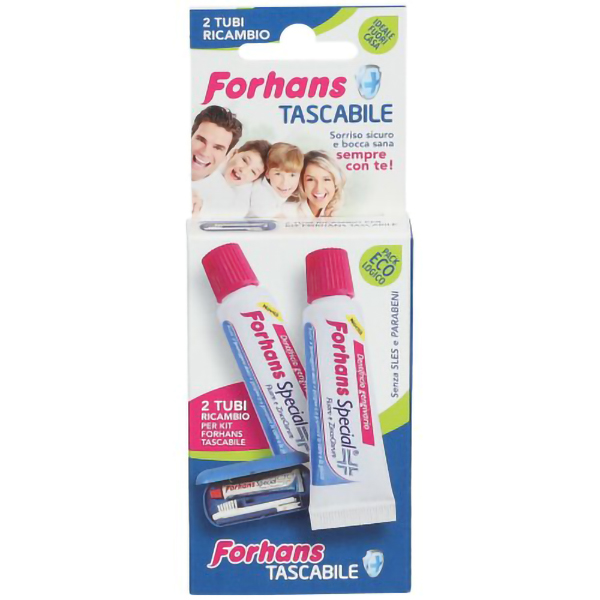 Farbene.shop | Forhans Special 2 Tubi Ricambio 12,5 ml – Ricambio per Kit da Viaggio