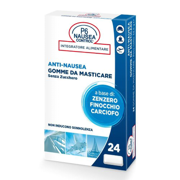 Farbene.shop | P6 Nausea Control 24 Gomme da Masticare