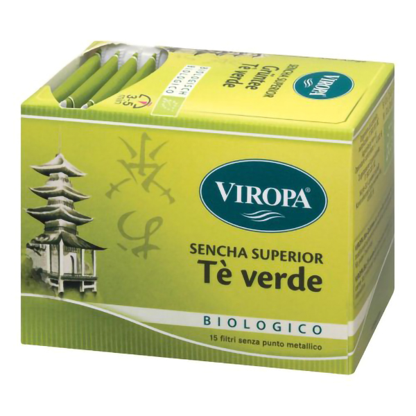 Farbene.shop | Viropa Tè Verde Bio 15 Bustine