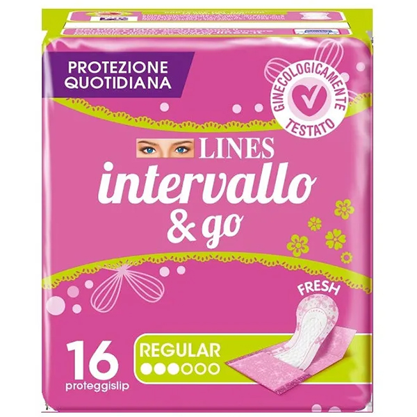 Farbene.shop | Lines Intervallo Freshgo Proteggislip Ripiegati 16 Pezzi