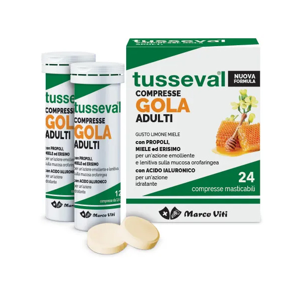 Farbene.shop | Marco Viti Tusseval Gola Adulti 24 Compresse