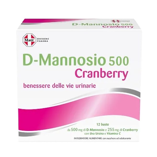 Matt Pharma D-Mannosio 500 Cranberry 12 Bustine-0