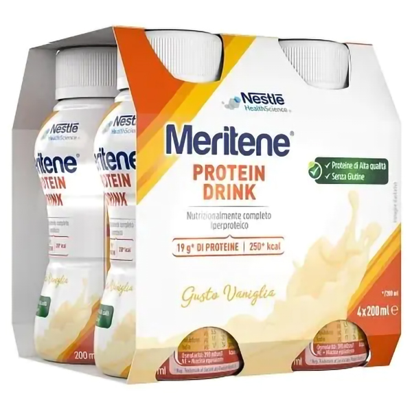 Farbene.shop | Meritene Drink Vaniglia 4 Pezzi Da 200ml