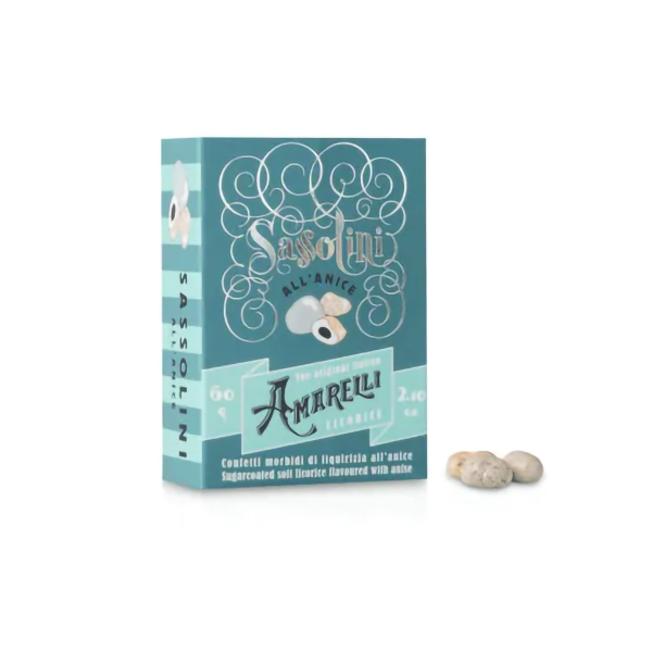 Farbene.shop | Sassolini Liquirizia Confettata Aromatizzata All'Anice 60g