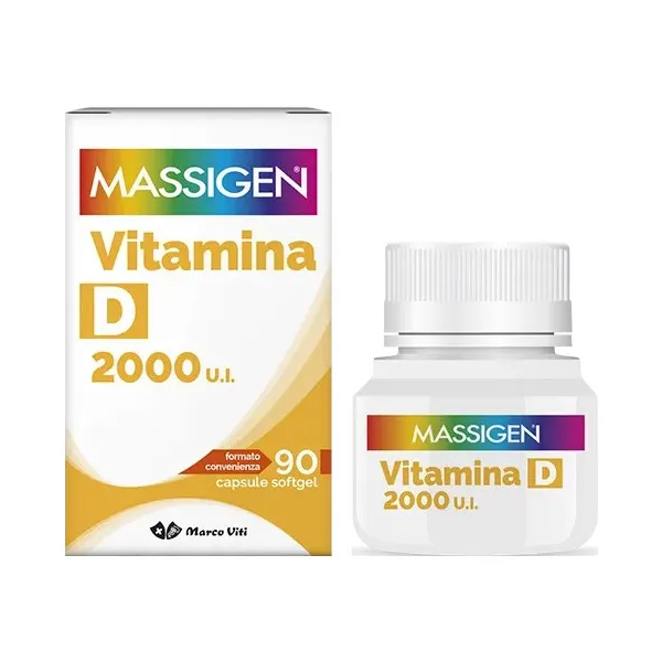 Farbene.shop | Massigen Vitamina D 2000 U.I. 90 Capsule