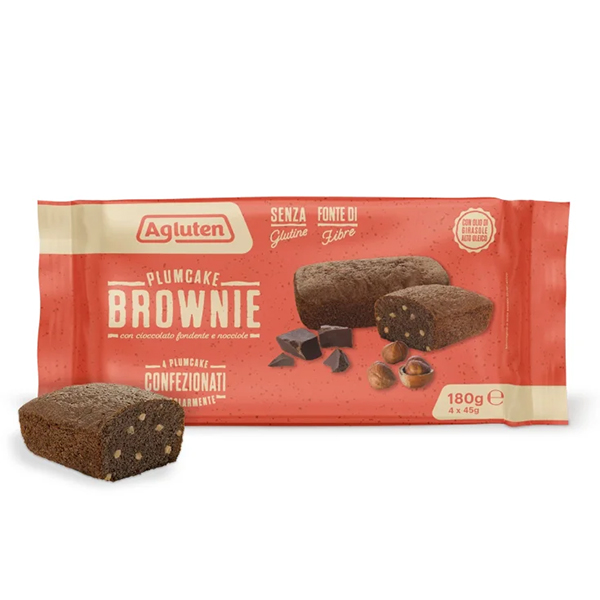 Farbene.shop | Agluten PlumCake Brownie 4x45g