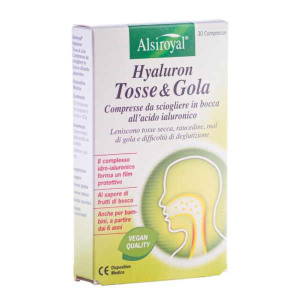 Farbene.shop | Hyaluron Tosse e Gola 30 Compresse