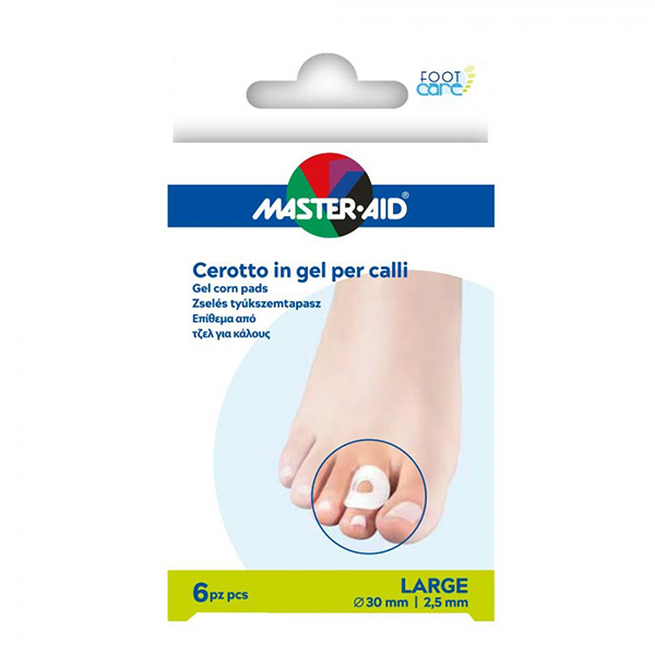 Farbene.shop | Master-Aid Foot Care Cerotto in Gel per Calli Taglia L 6 pezzi