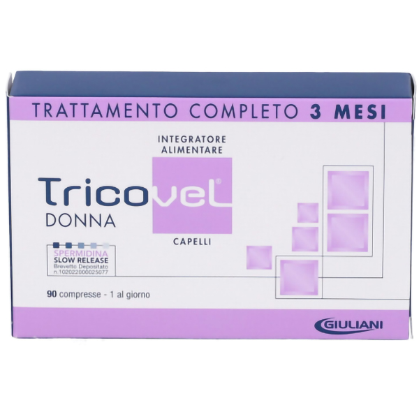 Farbene.shop | Tricovel Donna, Integratore Alimentare, 90 Compresse, Biotina, Zinco, Rame, Capelli Sani