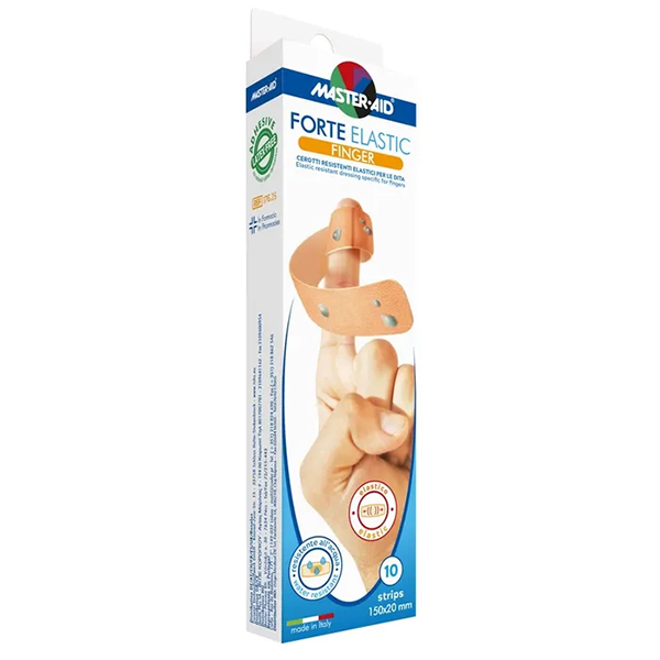 Cerotto Master Aid Forte Elastic Finger 10 Pezzi-0
