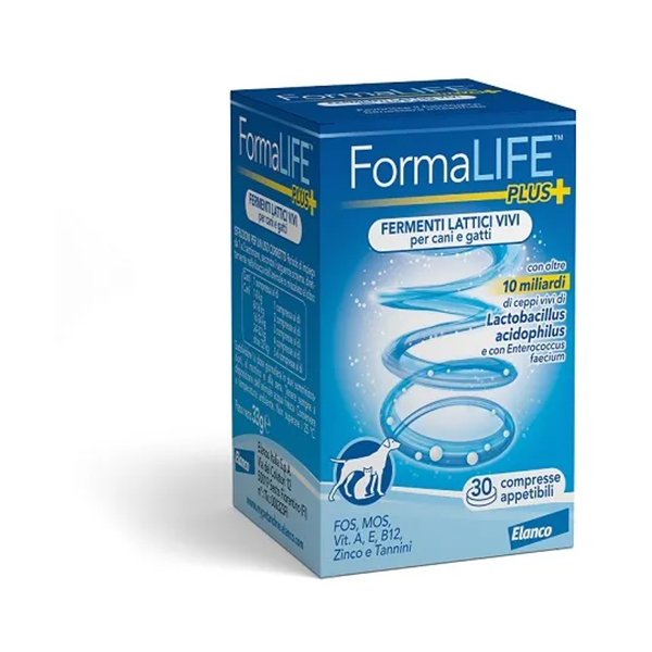 FormaLife Plus Fermenti Lattici Vivi Per Cani/Gatti 30 Compresse-0