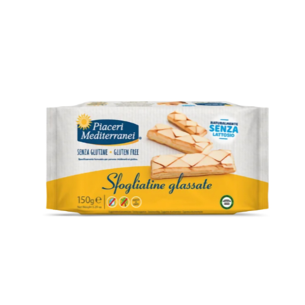 Piaceri Mediterranei sfogliatine glassate senza glutine 150 grammi-0