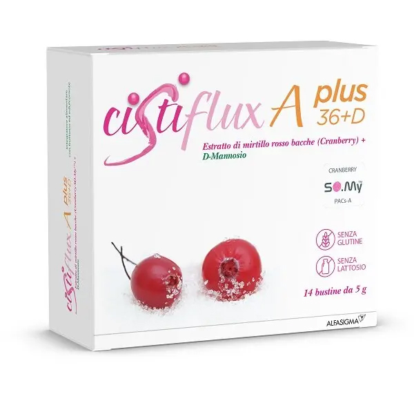 Farbene.shop | Alfasigma Cistiflux A Plus 36+ D 14 Bustine