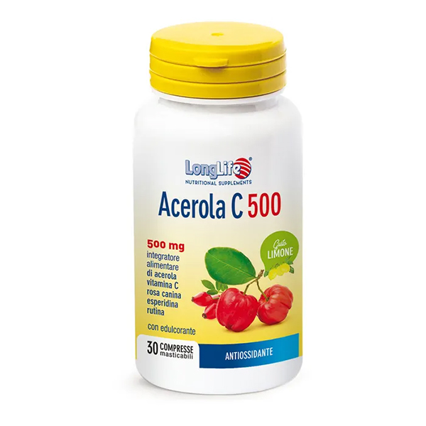 Farbene.shop | Longlife Acerola C 500 Limone 30 Compresse