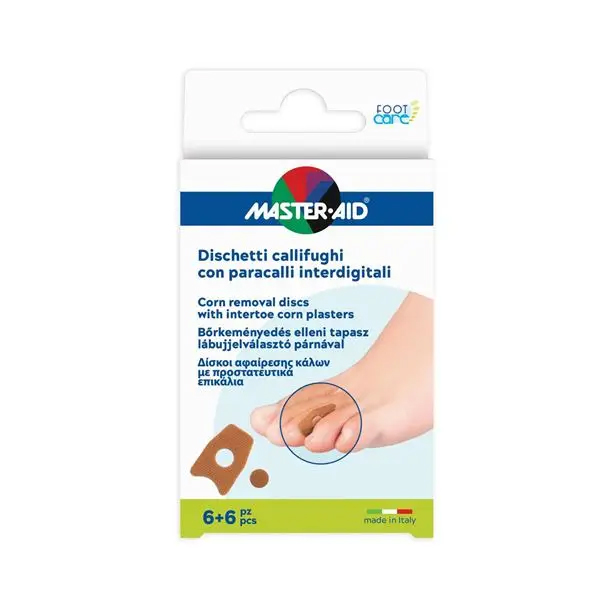 Master Aid Dischetti Callifughi 6 Pezzi + Paracalli Interdigitali 6 Pezzi-0