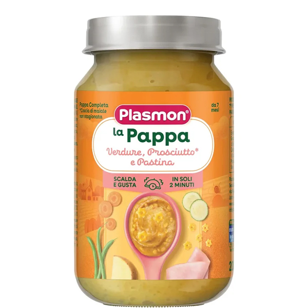 Farbene.shop | Plasmon La Pappa - Verdure Prosciutto e Pastina 2x200g
