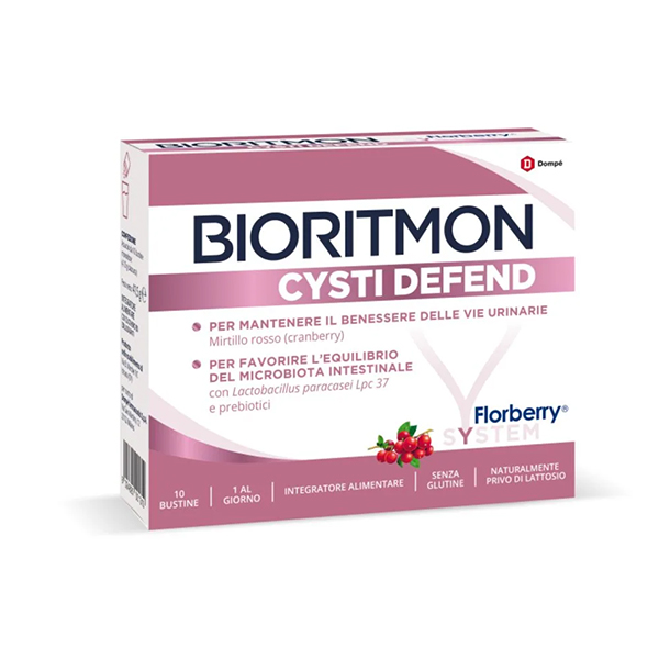 Dompé Bioritmon - Cysti Defend Integratore Benessere Urinario, 10 bustine-0