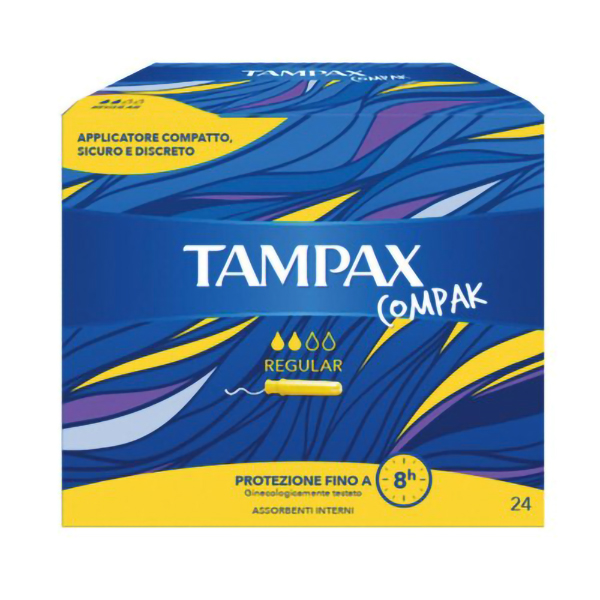 Farbene.shop | Tampax Compak Regular 24 Pezzi