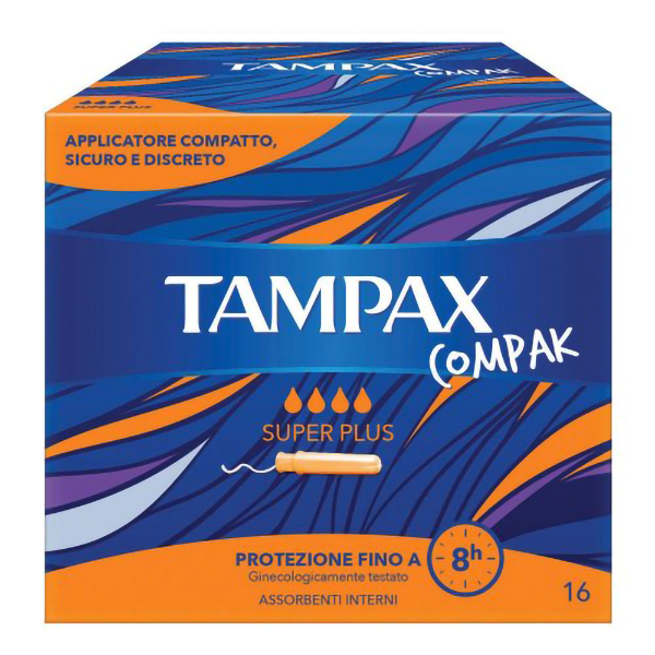 Farbene.shop | Tampax Compak Super Plus 16 Pezzi