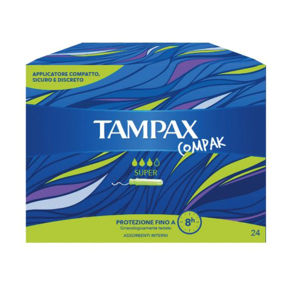 Farbene.shop | Tampax Compak Super VP 24 Pezzi