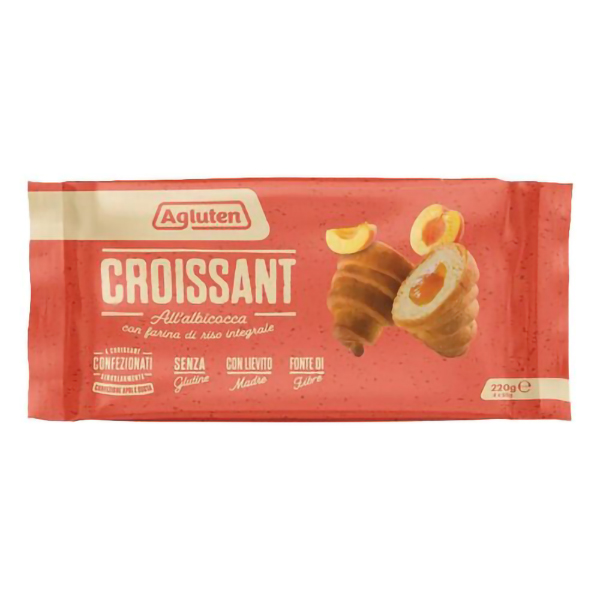 Farbene.shop | Agluten Croissant Albicocca 4 Pezzi
