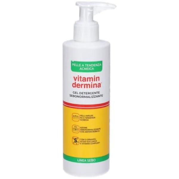 Farbene.shop | Vitamindermina Sebo Gel Detergente Sebonormalizzante 240ml