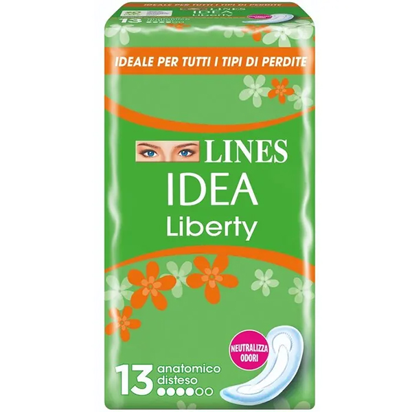 Lines Idea Liberty 13 Assorbenti Anatomici Distesi-0