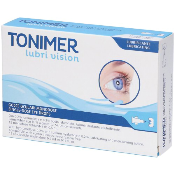 Farbene.shop | Tonimer Lubri Vision Gocce Oculari Idratanti e Lubrificanti 15 flaconcini