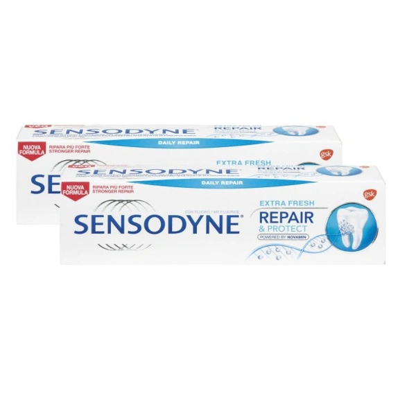 Sensodine Repair & Protect Extra Fresh Dentifricio 2x75ml-0